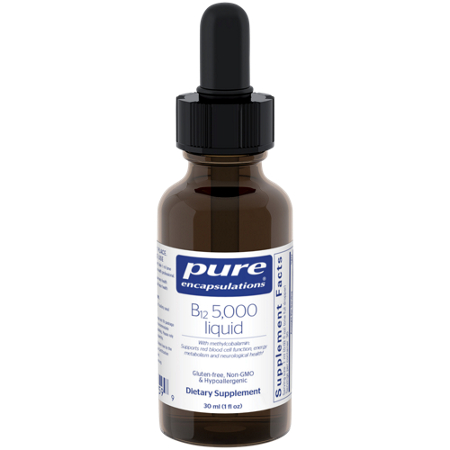 Pure Encapsulations Liquid B12 5000mcg bottle front