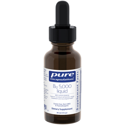 Liquid B12 5,000mcg with Methylcobalamin - Supports Red Blood Cell Function (1 Fl. Oz.)