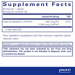 Supplement Facts label for Folate 1000 MG