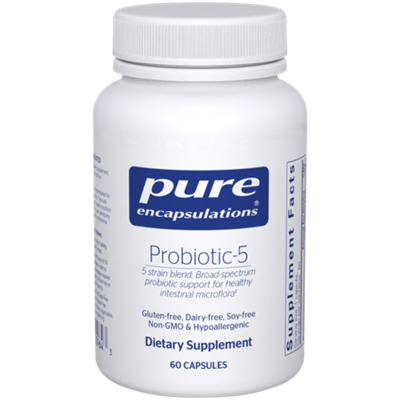Probiotic-5 - Probiotic Support for Healthy Intestinal Microflora (60 Capsules)