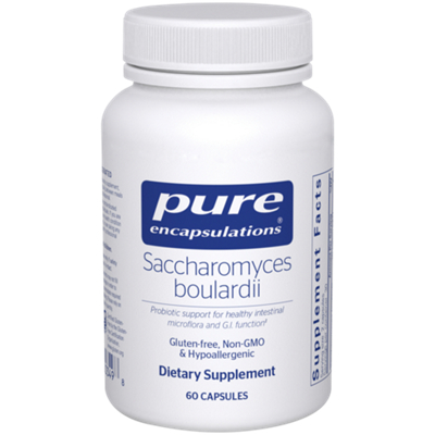 Saccharomyces Boulardii - Probiotic Support for Healthy Intestinal Microflora & G.I. Function (60 Capsules)