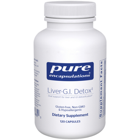 Pure Encapsulations Liver GI Detox capsules bottle front