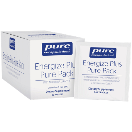 Energize Plus Pure Pack with Fish Oil box and packet front