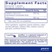 Supplement Facts label for Pure Encapsulations Cranberry d-Mannose