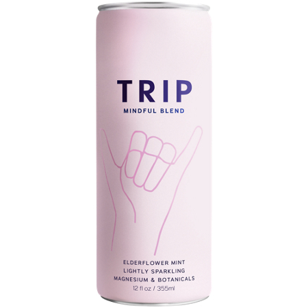 TRIP Sparkling Drink Mindful Blend Elderflower Mint can view 6