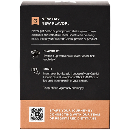 Gainful Chocolate Lovers Flavor Boosts box back