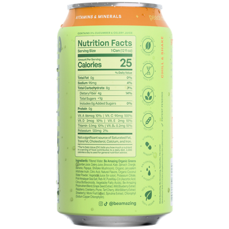 Be Amazing Daily Greens Drink Peach Mango can view 3