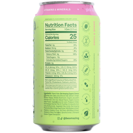 Daily Greens Drink with Prebiotics and Antioxidants Pink Lemonade can view 3