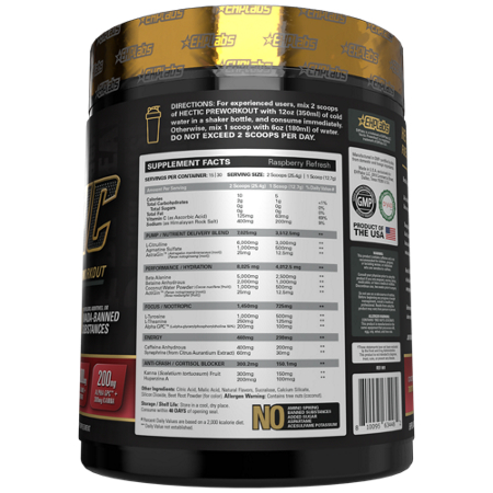 Hectic High-Stim Advanced Pre-Workout Raspberry Refresh view 3