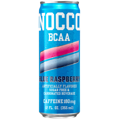 BCAA Sugar Free and Carbonated Beverage - Blue Raspberry (12 Drinks, 12 Fl. Oz. Each)