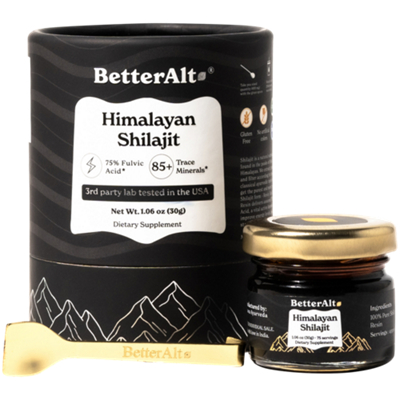Pure Himalayan Shilajit Resin with 75% Fulvic Acid (1.6 oz./75 Servings)