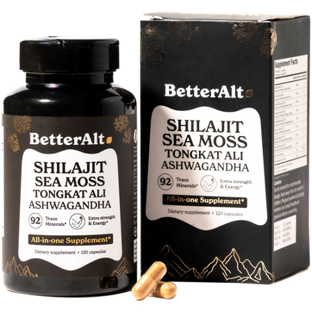 Shilajit, Sea Moss, Tongkat Ali, Ashwagandha capsules