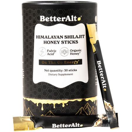 BetterAlt Himalayan Shilajit Honey Sticks container front