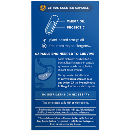 Weight Health Probiotic Omega Capsules label view 7