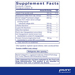 Supplement Facts label for Pure Encapsulations Ligament Restore