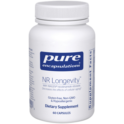 NR Longevity with Niagen Nicotinamide Riboside - Supports Cellular Aging (60 Capsules)