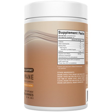 Charlottes Web Lions Mane Mushroom Gummies Label