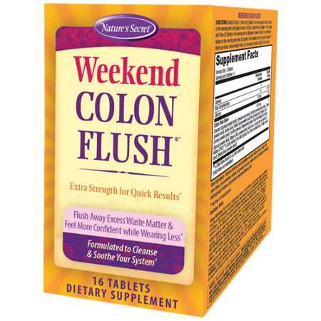 Natures Secret Weekend Colon Flush tablets box front
