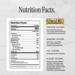Nutrition Facts label for David Protein Bar Salted Peanut Butter