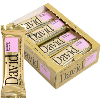 David Protein Bar - 28g Protein - Cake Batter (12 Bars)