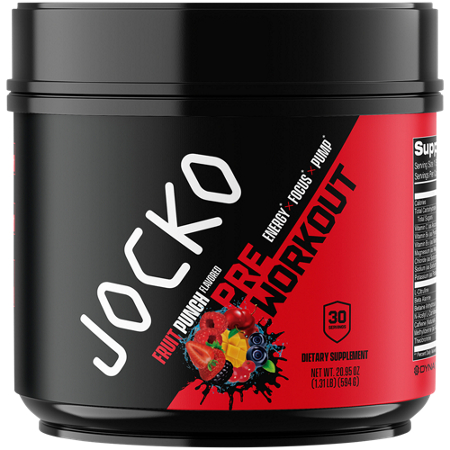 JOCKO FUEL Pre-Workout Fruit Punch container front