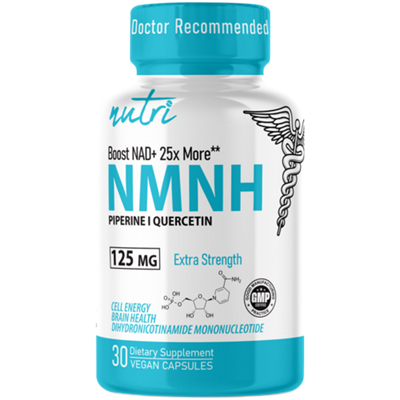 NMNH with Piperine & Quercetin - Boost NAD+ with Dihydronicotinamide Mononucleotide (30 Capsules)