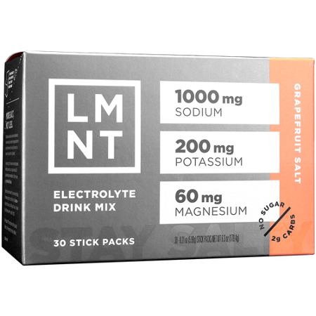 LMNT Zero-Sugar Electrolyte Drink Mix box front