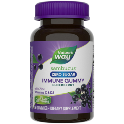 Sambucus Immune Gummies with Elderberry - Zero Sugar (50 Gummies)