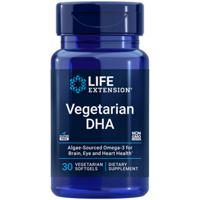 Vegetarian DHA - Algae-Sourced Omega-3 for Heart Health (30 Softgels)