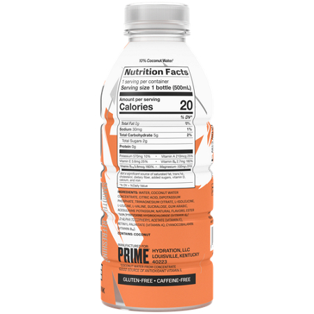 Prime Ice Hydration BCAA Blend Orange drink view 3
