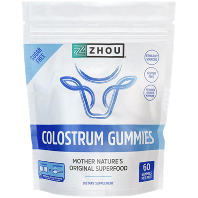 Colostrum Gummies - Mother Nature's Original Superfood - Sugar Free - Peach (60 Gummies)
