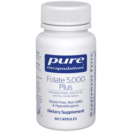 Pure Encapsulations Folate 5000 Plus capsules front