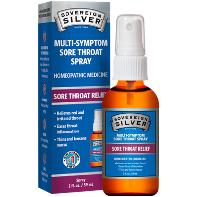 Homeopathic Multi-Symptom Sore Throat Spray - Sore Throat Relief (2 F. Oz.)
