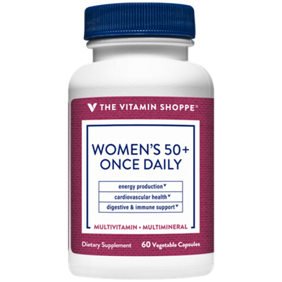 Women's 50+ Once Daily for Energy Production, Cardiovascular Health and Digestive & Immune Support (60 Capsules)