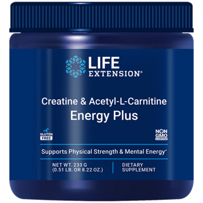 Creatine & Acetyl-L-Carnitine Energy Plus - Supports Physical Strength & Mental Energy (8.22 Oz.)