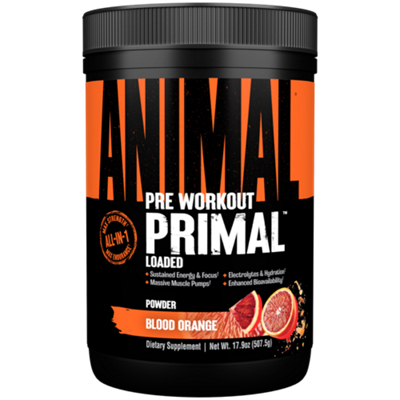 Animal Pre-Workout Primal - Blood Orange (17.9 Oz. / 25 Servings)