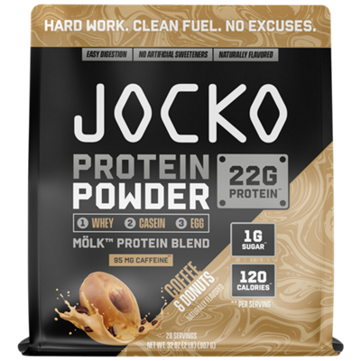 Molk Protein Powder with Infused Probiotics and Digestive Enzymes - Coffee & Donuts (2 lbs./28 Servings)