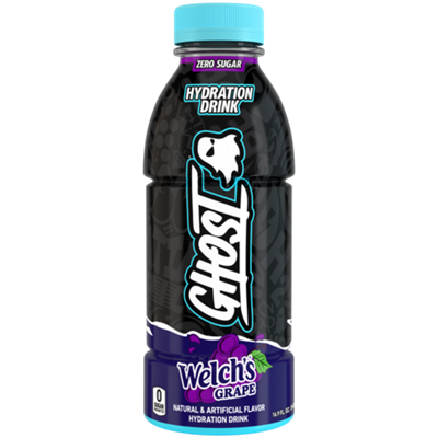 GHOST Hydration Drink - Welch's Grape (12 Drinks, 16.9 Fl. Oz. Each)