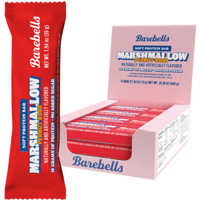 Soft Protein Bar - 16g Protein - Marshmallow Peanut Road (12 Bars)