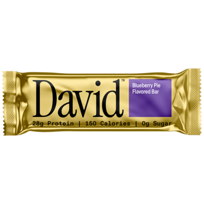 David Protein Bar - 28g Protein - Blueberry Pie (1 Bar)