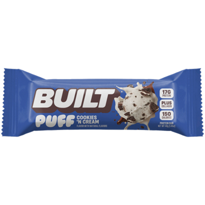 Built Puff Protein Bar - 17g Protein - Cookies 'N Cream (1 Bar)