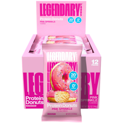 Protein Donuts - 12g Protein - Pink Sprinkle (12 Donuts)