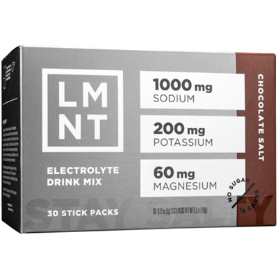 Zero-Sugar Electrolyte Drink Mix - Chocolate Salt (30 Stick Packs)