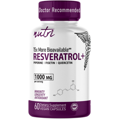 Resveratrol+ Complex with Piperine, Fisetin & Quercetin -1000MG (60 Capsules)