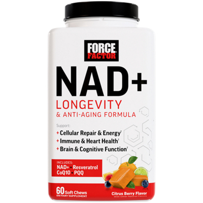 NAD+ Longevity & Anti-Aging Formula - Citrus Berry (60 Soft Chews)
