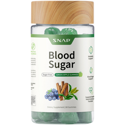 Blood Sugar Sugar-Free Gummies for Metabolic & Blood Sugar Support - Green Apple (60 Gummies)