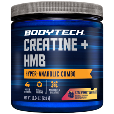 Creatine + HMB - Hyper Anabolic Combo - Strawberry Lemonade (30 Scoops/11.64 Oz.)