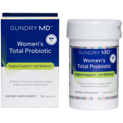 Women's Total Probiotic - Vaginal Support and pH Balance - 30 Billion CFU (30 Capsules)