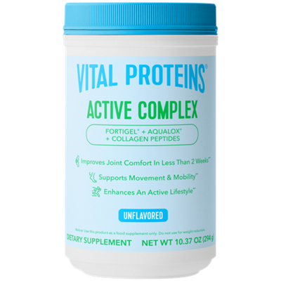 Active Complex Collagen Peptides Powder with Fortigel + Aqualox - Unflavored (14 Servings)