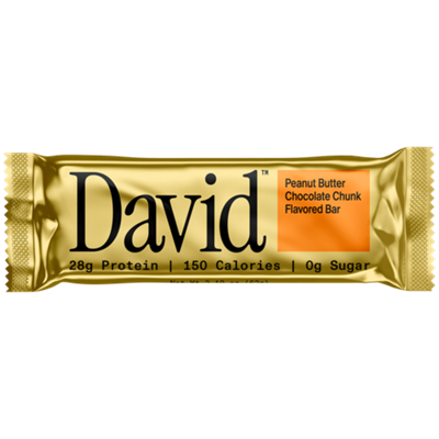 David Protein Bar - 28g Protein - Peanut Butter Chocolate Chunk (1 Bar)